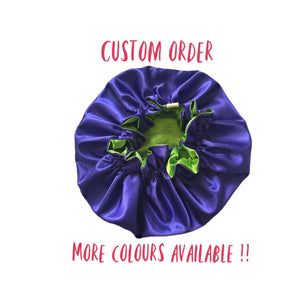 Made To Order Reversible Double Layer Satin Bonnet